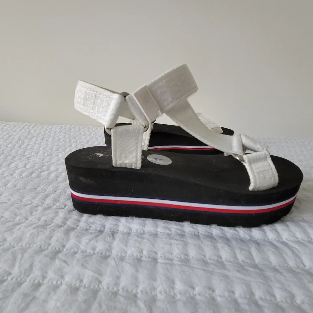 COPY - Tommy Hilfiger Velcro Sandals - White size 7 - Picture 15 of 16
